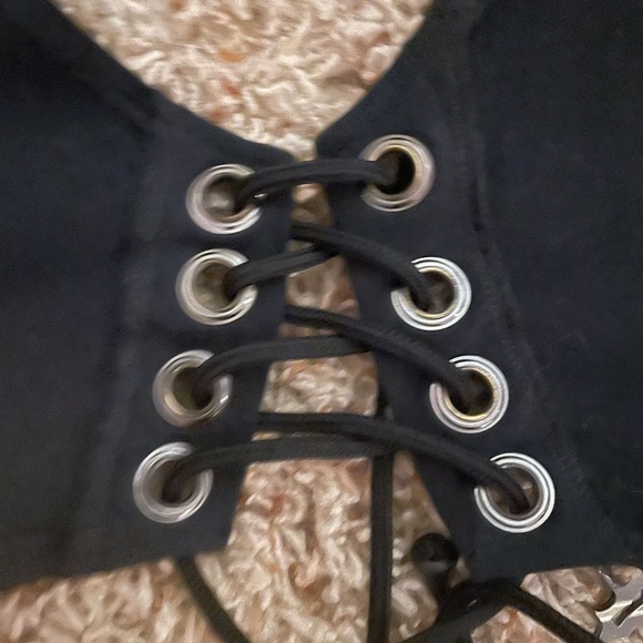 SOLD ON DEPOP Darker Wave Dolls Kill black crop top - Picture 2 of 4